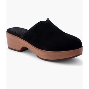 TOMS Black Felt Clog Mule Shoes Women’s Size 5 Comfort Slip On